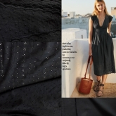 Czarne bawe�ny haftowane i jednolite