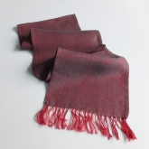 Szalik lniany Nr 007 czerwono stalowy