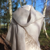 Chusta lniana szara 152x152