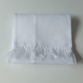 Szalik lniany Nr 019 bia�y