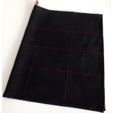 �cierka lniana CZARNA len obrus. 190 g/m2 z haftem