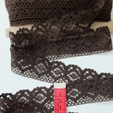 Koronka Nr 018 bawe�niana br�zowa