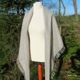 Chusta lniana szara 152x152