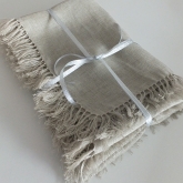 Chusta lniana szara 152x152