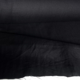 Len koszulowy czarny 145 g/m2 tamblowany
