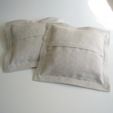 Poszewka lniana ozdobna Nr 002 w r�e z pepitk� 50 