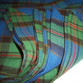  Serwetki lniane Nr 010 krata TARTAN len koszulowy