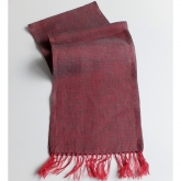 Szalik lniany Nr 007 czerwono stalowy