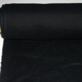 Len koszulowy czarny 120 g/m2