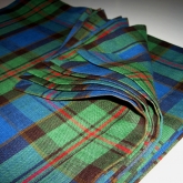  Serwetki lniane Nr 010 krata TARTAN len koszulowy