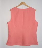 Top lniany koralowy �ososiowy rozmiar 52