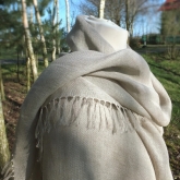 Chusta lniana szara 152x152