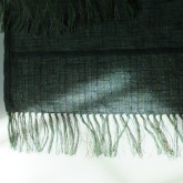 Szalik lniany nr 014 zielony ciemny