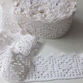 Koronka Nr 001 bawe�niana bia�a