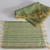  Serwetki lniane Nr 022 z fr�dzlami siatka w pr��ki